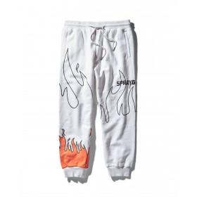 HOT SALE ☆☆☆ FIRE BAGGY SWEATPANT (WHITE)